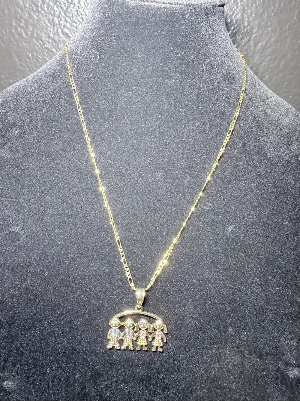 Gold plated Children Pendant Necklace - Women's Jewelry